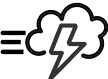 Cloud with lightning bolt icon indicating rapid action